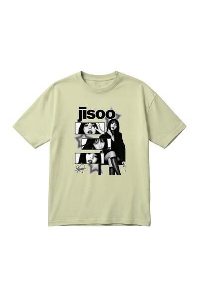 barsdepo Jisoo Printed Unisex Oversized T-Shirt