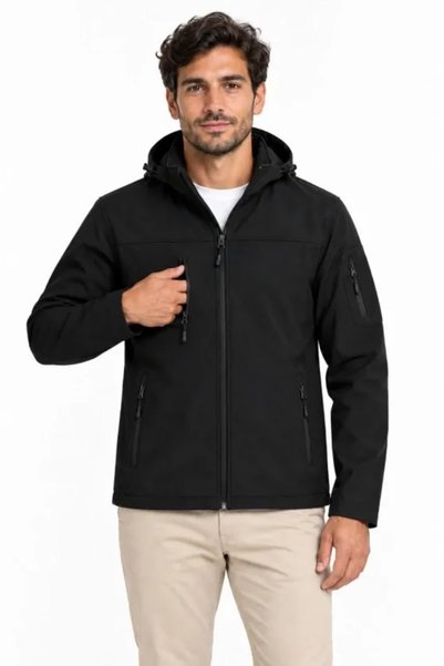 DRESSIFY WOMEN’S FASHION Ανδρικό Αδιάβροχο Softshell Μπουφάν με Αφαιρούμενη Κ...