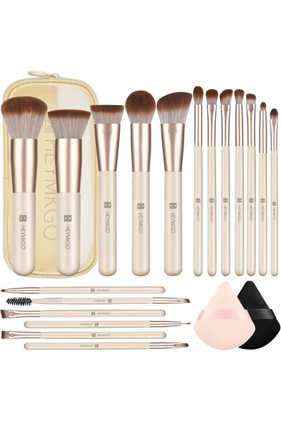 HEYMKGO Makeup Brushes 12PCS Professional Makeup Brush Set Premium Synthetic ...