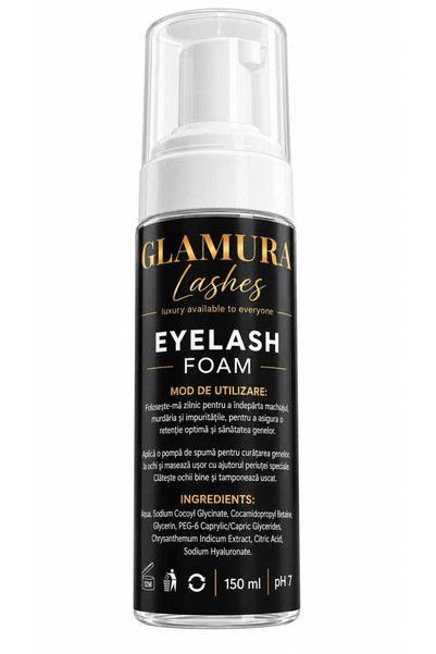 Glamura Lashes Αφρός Καθαρισμού Βλεφαρίδων, 150 ml, pH 7 Ουδέτερο