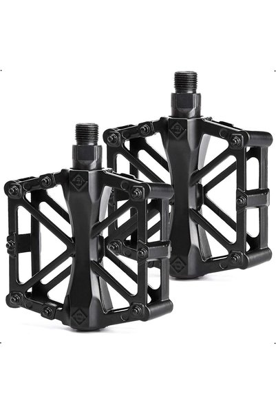 JOYZZZ Bike Pedals, Non-Slip Mountain Bike Pedals, Aluminum Premium Bicycle P...