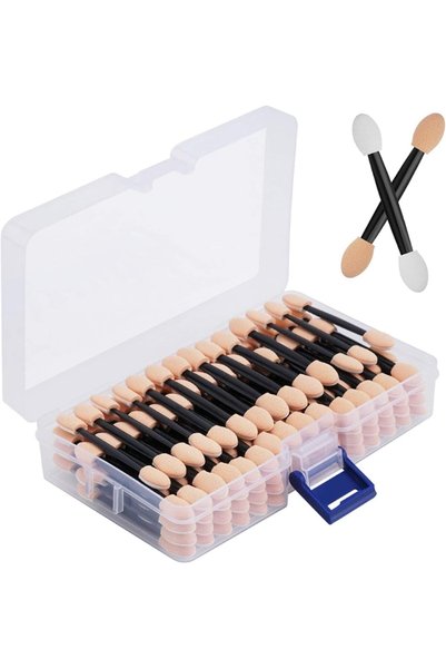 ALMEKAQUZ Eyeshadow Applicators Makeup Brushes - 120PCS Disposable Eyeshadow ...