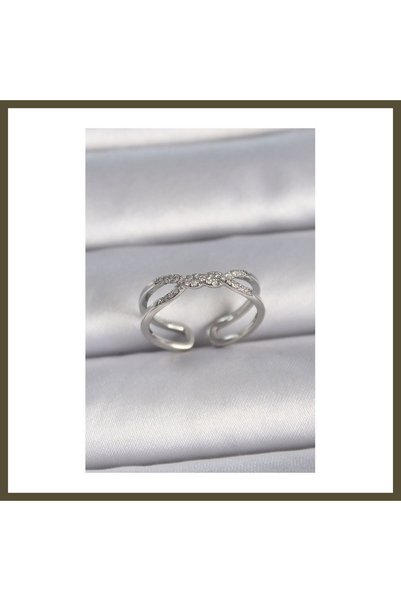 northcity n Rose Gold-Plated, Adjustable, Zircon-Set Modal Spiral-Design Wome...