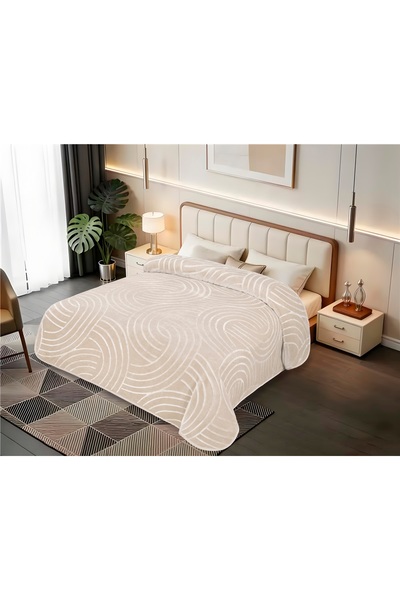 Cannon Spiral Raschel Embossed Blanket 180X240cm - 100% Polyester