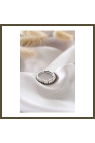 northcity n Silver-Colored Adjustable Twist Women's Ring BX