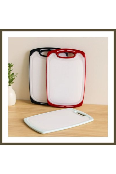 northcity n Cutting Board 31x20 cm - Plastic, with Non-Slip Silicone Edges, 1...