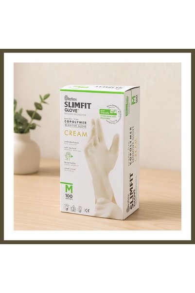 northcity n Slimfit Powder-Free Examination Gloves, Size M, Cream, Pack of 10...