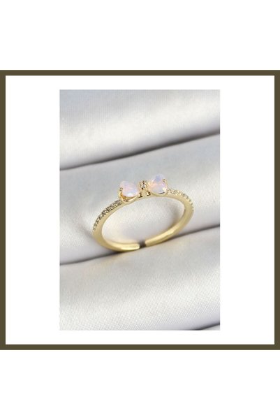 northcity n Gold-Colored Adjustable Women's Ring with Rice-Shaped Bow Detail ...