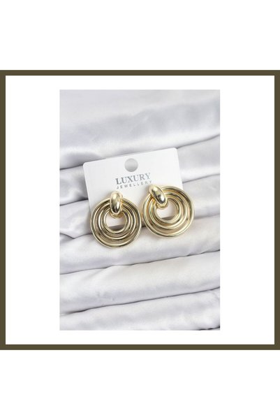 northcity n Gold-Toned Brass Vintage Women's Earrings BX