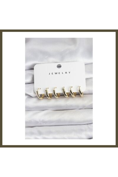 northcity n طقم أقراط نسائية ذهبية اللون من النحاس BX