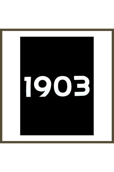northcity n ملصق سيارة مكتوب عليه 1903، أبيض، مقاس 20 × 7 سم، BX.