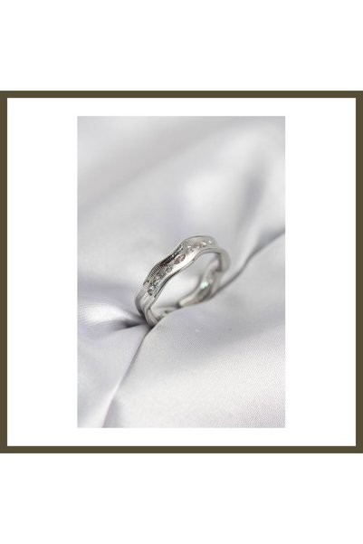 northcity n Silver-Colored Water Drop-Shaped Zircon Ring for Women, Model BX