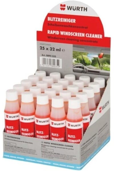 Würth Oto Konsantre Cam Suyu Temizleme Sabunu 32ml 25 Adet