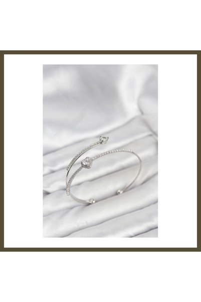 northcity n Model: Silver-Toned Rice-Patterned Women's Bracelet BX