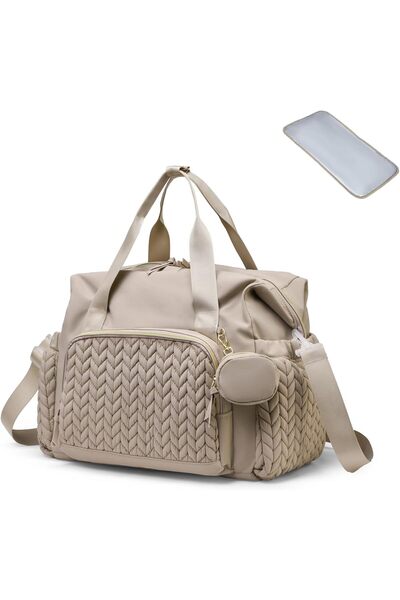GENERAL Diaper Bag Tote,Large Capacity Waterproof Baby Diaper Bag with Pacifi...