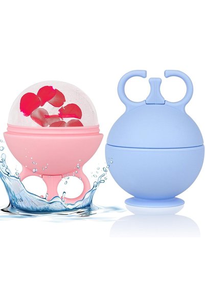 ALMEKAQUZ Pack of 2 Facial Ice Rollers, De-Puffing Facial Ice Molds, Ice Cube...