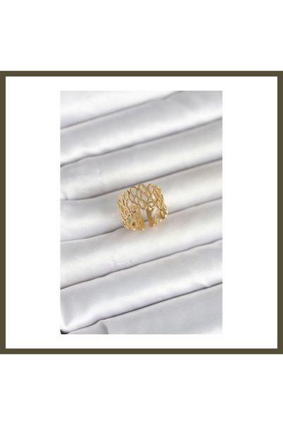 northcity n 316L Stainless Steel Coiled Chain-Style Women's Ring Model BX