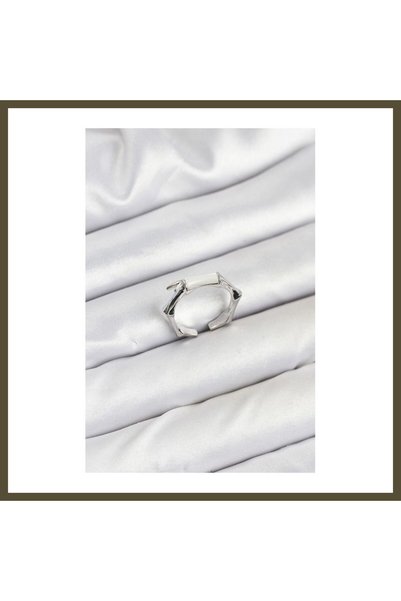 northcity n Silver-Toned Rice-Patterned Modal Women's Ring BX