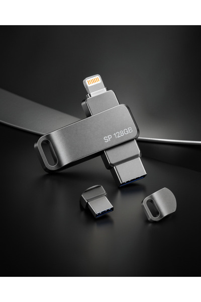 teknodayım USB Bellek 128GB Lightning Type C Çoklu Giriş Model: 128gbıphoneotg-2