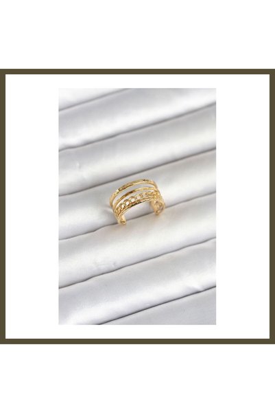 northcity n 316L Stainless Steel Gold-Colored Chain Vintage-Style Women's Rin...
