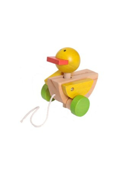 OEM Rata de tras din lemn - Jucarie Montessori pull-along