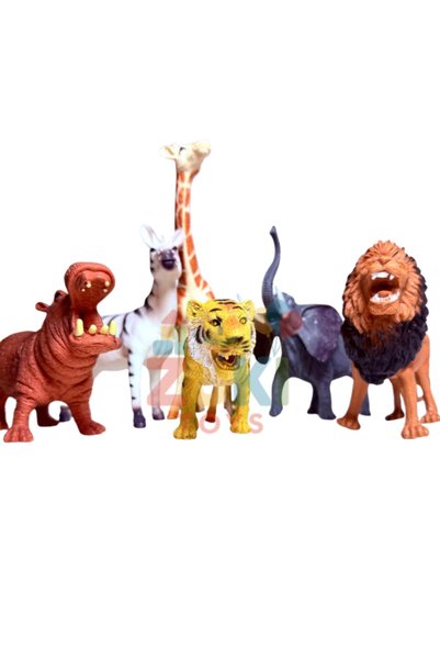 OEM Set animale mari din jungla - 6 piese (16 - 22 cm)