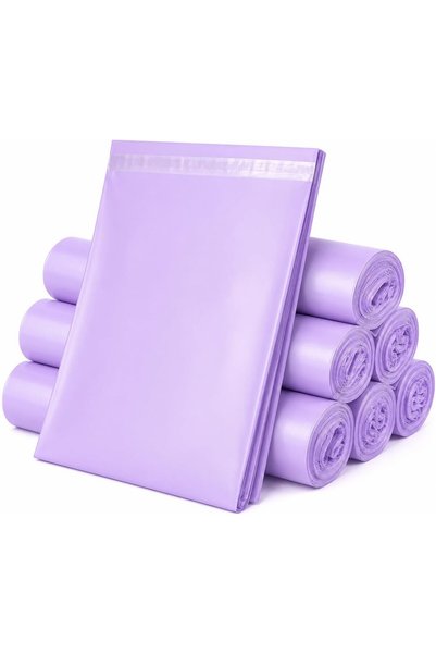Generic Purple Self-Adhesive Courier Bags | Pack of 25 | 45 x 35 cm Plastic M...