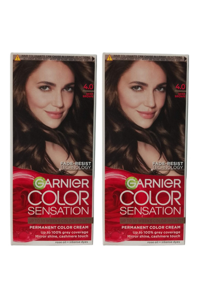 Garnier 2x ΣΥΣΚΕΥΑΣΙΕΣ Color Sensation 4.0 Βαθιά Σατινέ Μόνιμη Βαφή Μαλλιών μ...