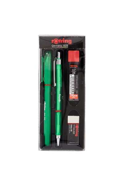 Rotring 4 Adet Visuclick + Jel Okul Seti 0.7 Mm Yeşil