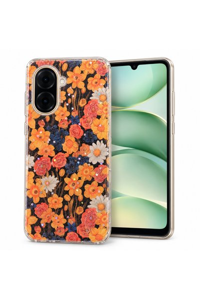ZetGSM Husă pentru Xiaomi Redmi A5 cu imprimeu floral, rezistentă la șocuri ș...