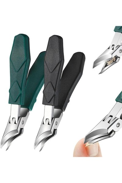 TERRIFI Toenail Clippers for Thick Nails, Wide Jaw Opening Nail Clipper with ...