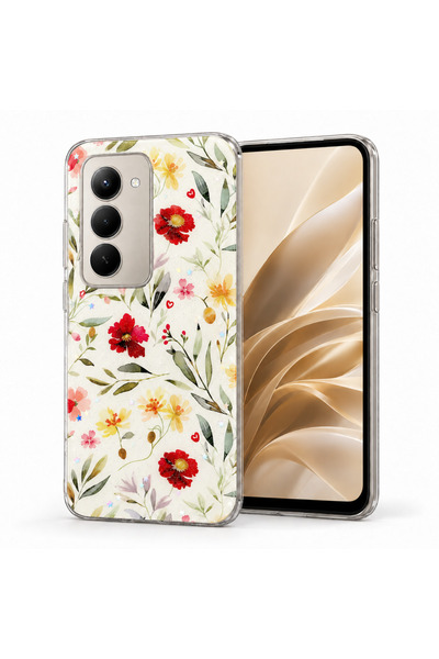 ZetGSM Husă pentru Xiaomi Redmi 15 4G / 5G cu imprimeu floral, rezistentă la ...