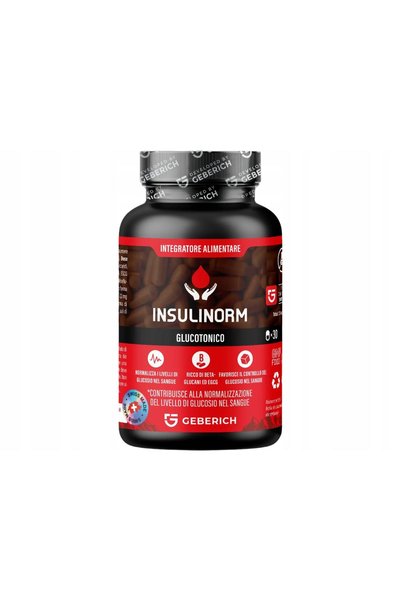 geberich Insulinorm | Berberină + Ceai verde + Shiitake | Metabolism | 30 cap...
