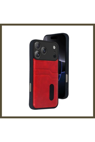 northcity n غطاء جلدي أنيق متوافق مع هاتف iPhone 17 Pro Max، مزين برسومات "سا...
