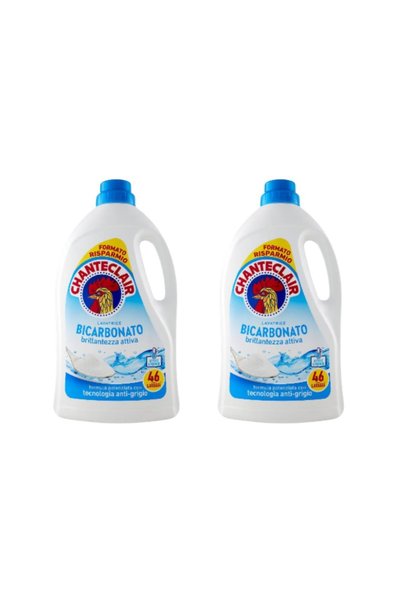 chante clair Set of 2 Liquid Laundry Detergent with Bicarbonate, 2070 ml, 46 ...