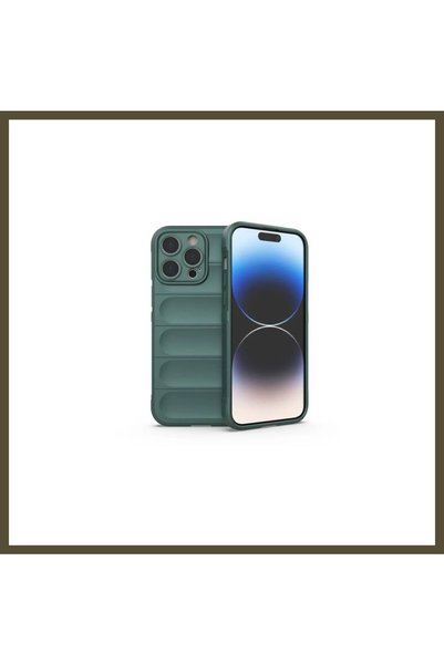 northcity n iPhone 16 Pro Compatible Case - Optimum Silicone - Dark Green BX