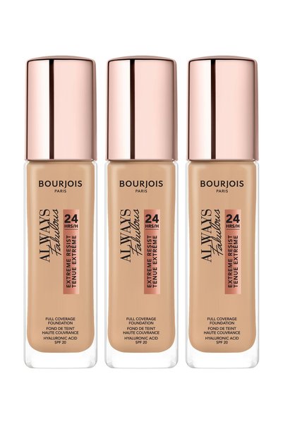 Bourjois 3x PACK Fond de ten Always Fabulous, 425 Honey, 30 ml