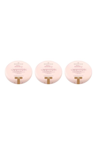 Essence 3x PACK Silky CUSHION Foundation 178, Essence, 12 g