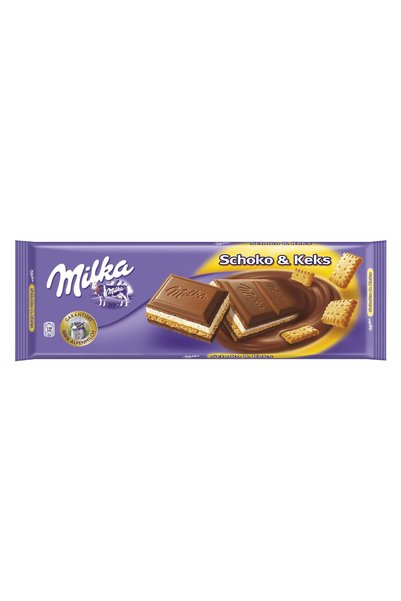 Milka Ciocolata cu Biscuiti, 2x300g
