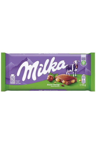 Milka Ciocolata Lapte si Alune Intregi, 6x95g