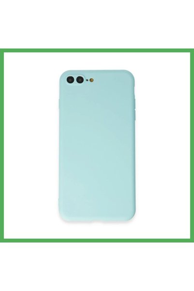 Nur store Çanta iPhone 7 Plus Compatible Case - First Silicone - Turquoise BE...
