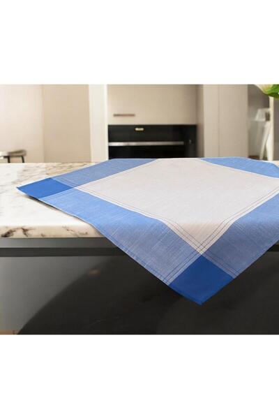 Linea Home ΛΙΝΟ ΤΡΑΠΕΖΟΤΑΠΕΤΣΑ ΜΕ ΔΙΧΡΩΜΕΣ ΡΙΓΕΣ ΚΑΙ ΛΟΥΛΟΥΔΙ 5580 ΑΝΟΙΧΤΟ ΜΠ...