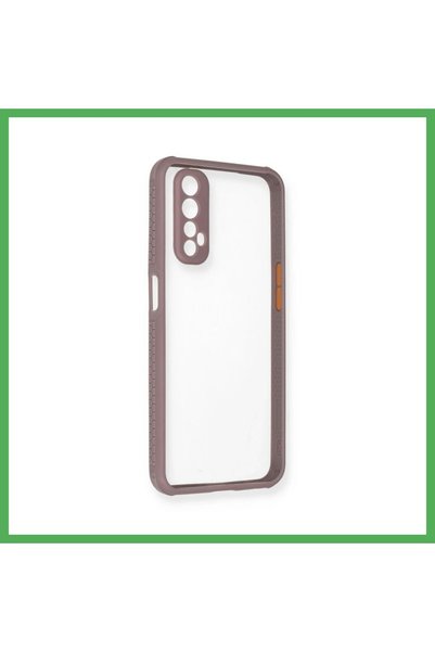 Nur store Çanta Realme 7 Compatible Case: Miami Clear Silicone - Light Purple...