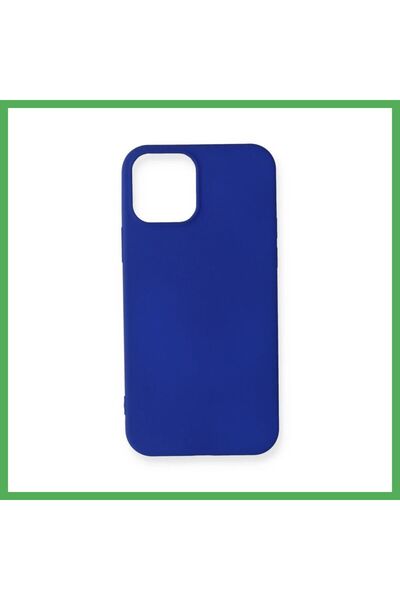 Nur store Çanta iPhone 12 Mini Case - First Silicone - Navy Blue BEZOSS