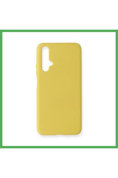 Nur store Çanta Huawei Honor 20 Nano Case with Velvet Interior - Yellow BEZOSS
