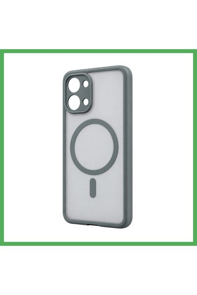 Nur store Çanta Poco X8 Pro Max Loji MagSafe Case - Gray BEZOSS