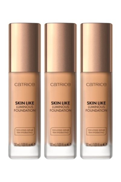 Catrice 3x PACK Skin Like Luminous Foundation, 43 W Catrice, 30 ml