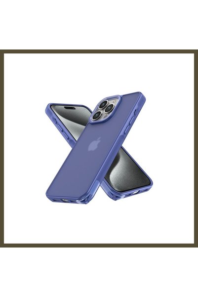northcity n غطاء أنيق متوافق مع هاتف iPhone 15 Pro - لون أزرق فاتح BX.