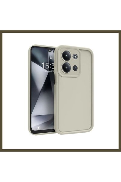 northcity n غطاء سيليكون Viera متوافق مع هاتف Redmi 15C 4G - لون كريمي BX.