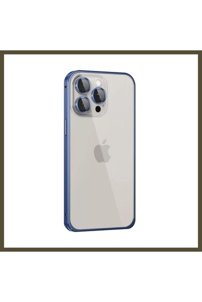 northcity n غطاء واقٍ معدني مطابق لهاتف iPhone 15 Pro من Joko - لون أزرق داكن...